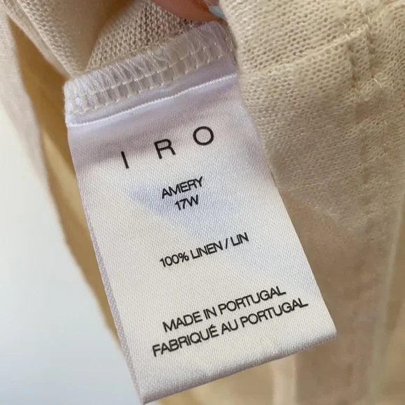 ⚪️ IRO Linen Lace Sleeve Top - Picture 8 of 10